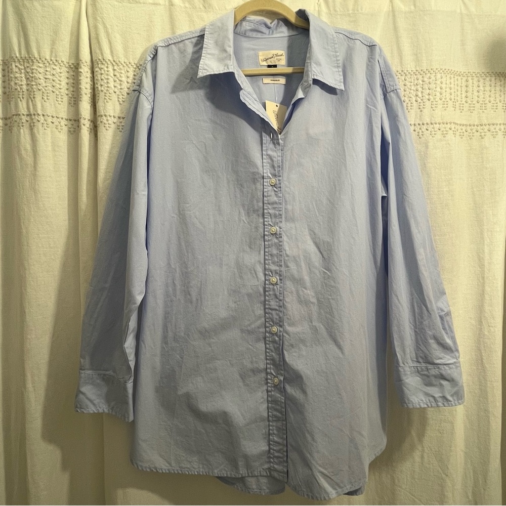 NWT Universal Thread Light Blue Button Down Cotto… - image 2
